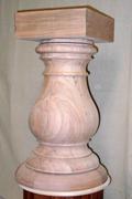 Cherry pedestal table base