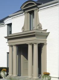 Roman Doric columns, architect TN Rajkovich