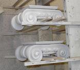 Custom Roman Ionic carved capitals